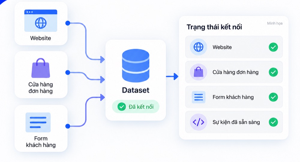 Setup Dataset không cần lập trình.